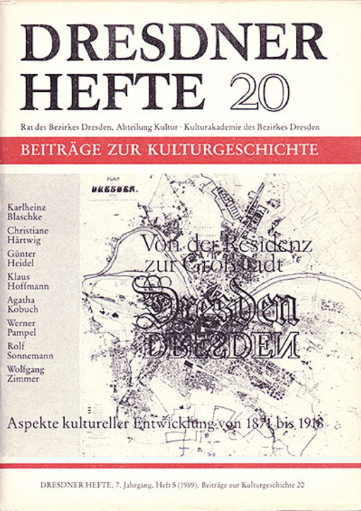 Von der Residenz zur Großstadt – Aspekte kultureller Entwicklung von 1871–1918